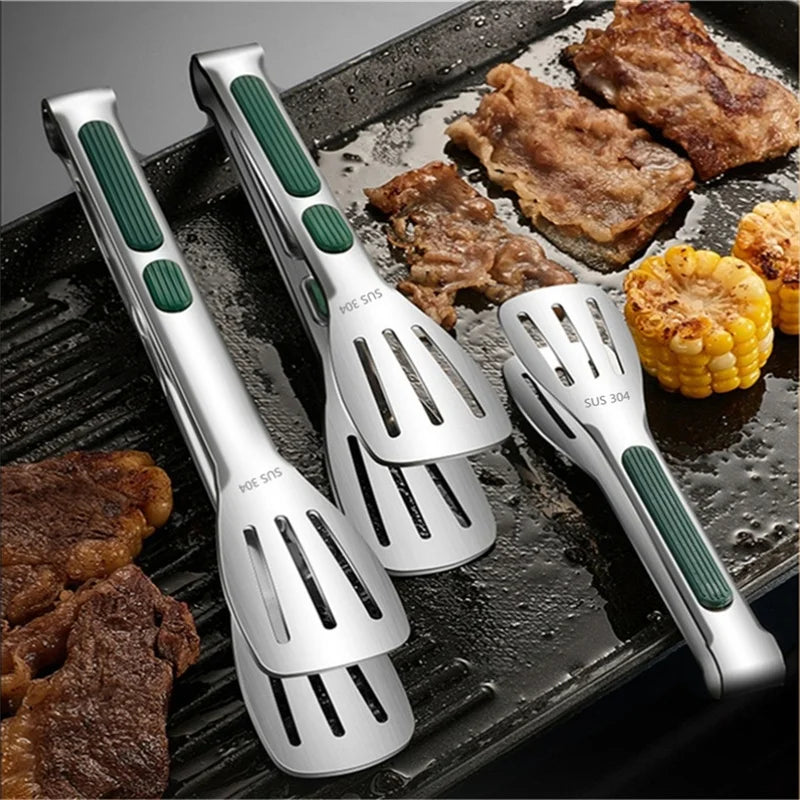 Non-Slip Stainless Steel Tongs